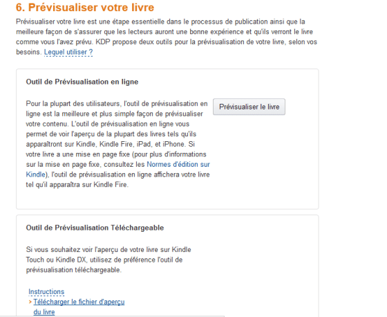 Prévisualisation Kindle