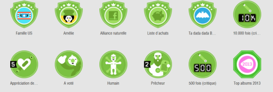 Badges SensCritique