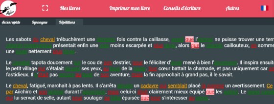 Outil de détection des répétitions